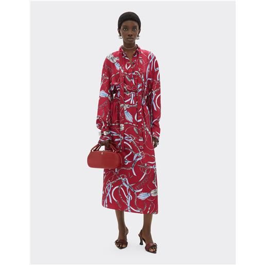 Ferrari abito in seta con stampa Ferrari closet - female abiti maison red 42