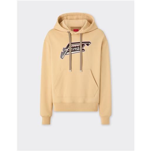 Ferrari felpa con cappuccio e patch Ferrari - male maglieria e felpe jute