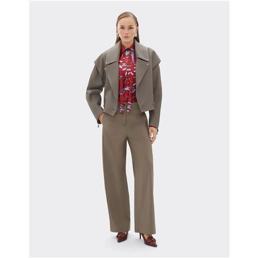 Ferrari blouson in nappa gommata - female giacche clay 42