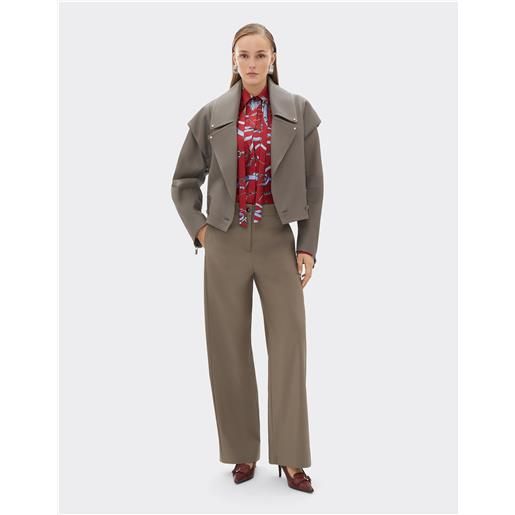 Ferrari blouson in nappa gommata - female giacche clay 44