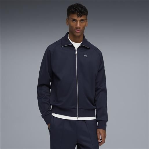 PUMA giacca da corsa t7 da uomo, abbigliamento, blu, s
