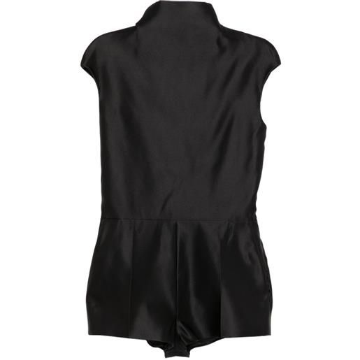 TOM FORD tuta corta a collo alto - nero