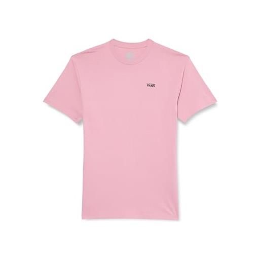 Vans maglietta da donna con logo sul petto a sinistra, rosa, s, alba rosa, s