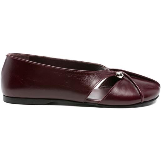 ALOHAS ballerine con dettaglio cut-out - rosso