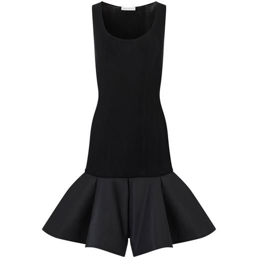 Nina Ricci abito midi con peplum - nero