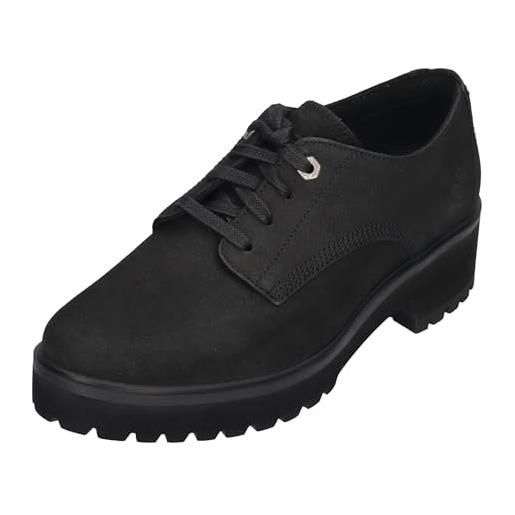 Timberland carnaby cool oxford, scarpe da ginnastica donna, nero nubuck, 37 eu