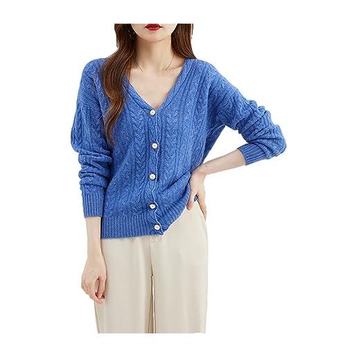 Cardigan Leggero Donna – Maglione Aperto A Maniche Lunghe, Scollo A V, Per Autunno E Primavera, Comfort Morbido