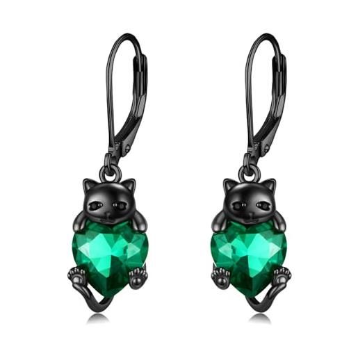 Dew Orecchini A Perno In Argento Sterling 925 E Zirconia Cubica, In Scatola Regalo