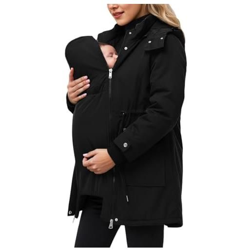 CiCiBird Shacket Donna Oversize - Giacca A Bottoni Con Tasche, Autunno 2025, Marrone, Morbida E Casual