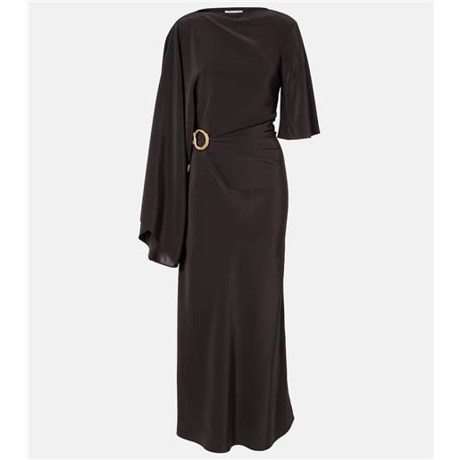 Joseph abito midi joya in twill di raso