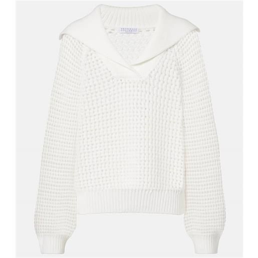 Brunello Cucinelli pullover in misto cotone