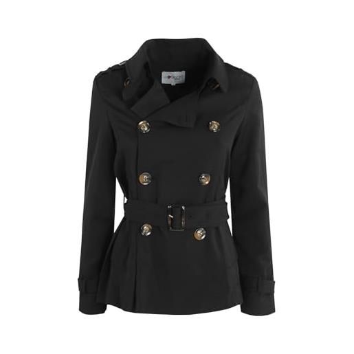 Solada trench corto da donna a doppiopetto - taglia xl