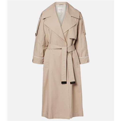 Max Mara trench in gabardine di misto cotone