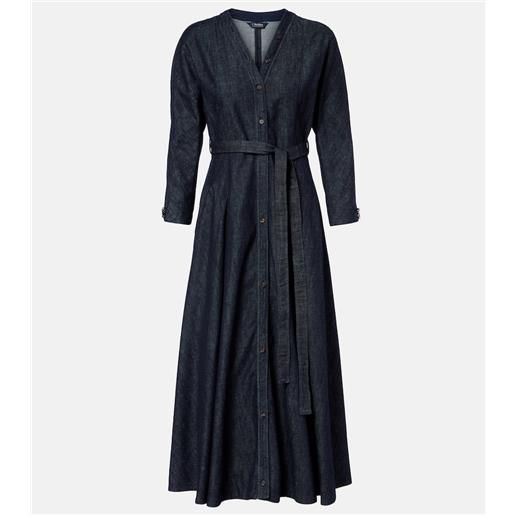 'S Max Mara abito a portafoglio in denim ambra