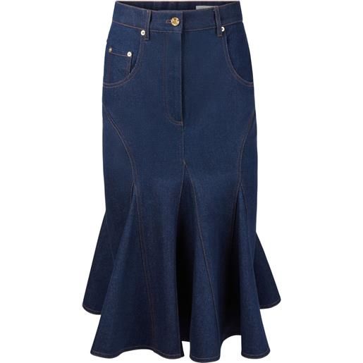 Nina Ricci gonna midi denim - blu