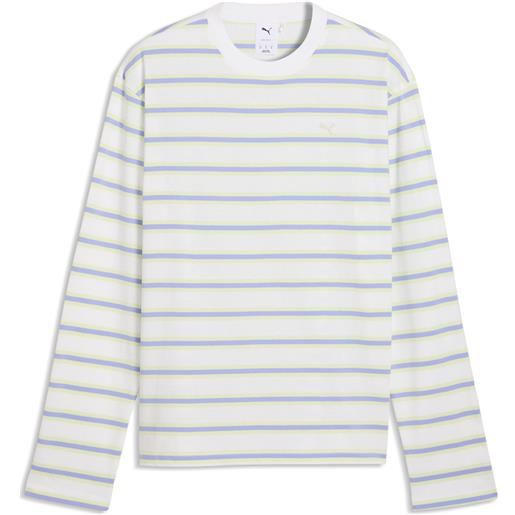 PUMA t-shirt a maniche lunghe select essentials da uomo, accessori, bianco, s