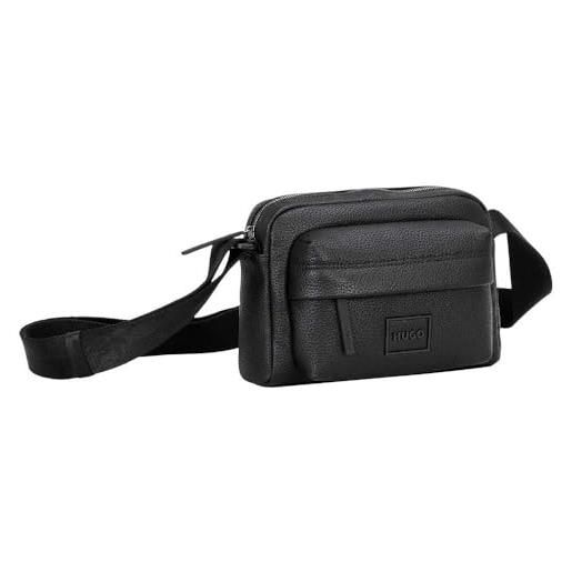 Borsa Messenger In Tela E Pelle Vintage, Tracolla Regolabile, Tasche Multiple E Capienza 6 Litri