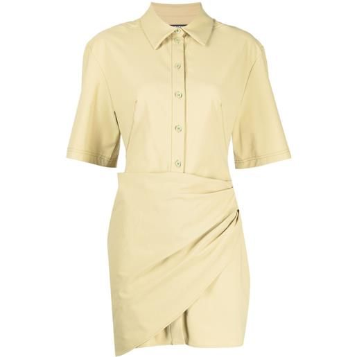 Jacquemus chemisier con arricciatura - marrone