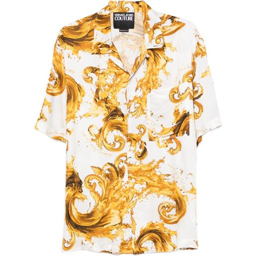 Versace Jeans Couture camicia con stampa barocca - bianco