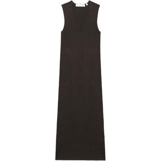 FEAR OF GOD ESSENTIALS abito midi con scollo ampio - marrone