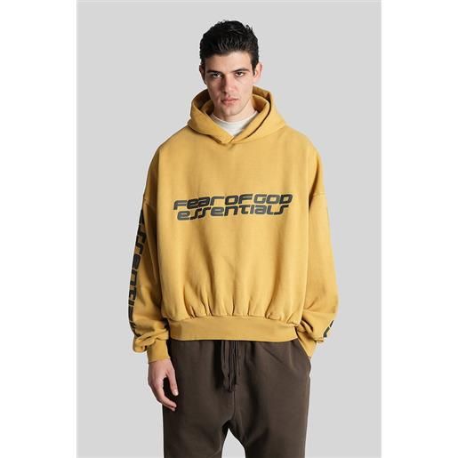 Fear of God Essentials felpa in cotone giallo