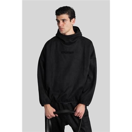Fear of God Essentials felpa in poliestere nera