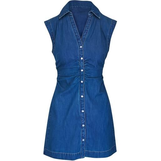 Veronica Beard abito con arricciatura - blu