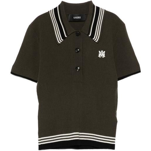AMIRI polo con ricamo - verde
