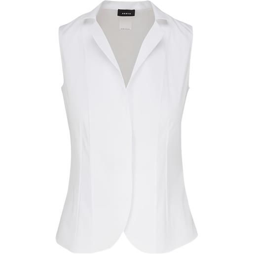 Akris blusa smanicata - bianco