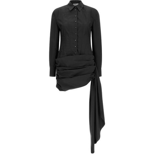 Giuseppe Di Morabito abito midi drappeggiato - nero