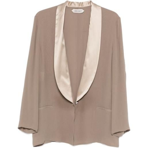 Alberta Ferretti blazer con bottone singolo - toni neutri