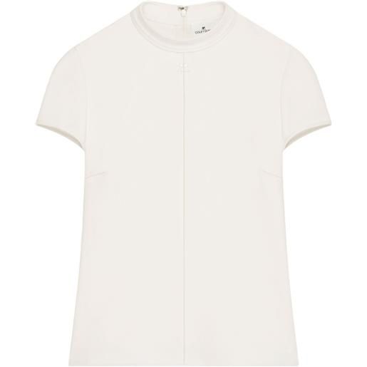 Courrèges blusa a maniche corte - bianco
