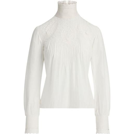 Ralph Lauren Collection blusa con pizzo - bianco