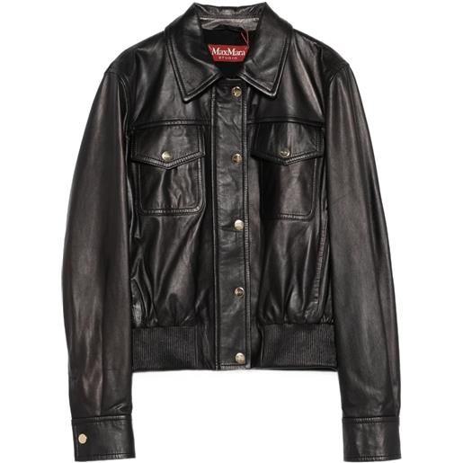 Max Mara giacca-camicia con taschino - nero