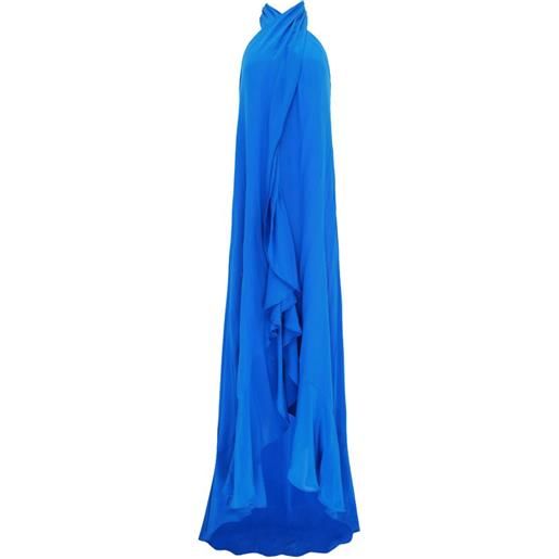 AZEEZA abito bari con ruches - blu