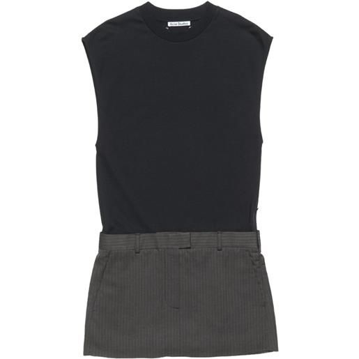 Acne Studios abito corto con inserti - nero