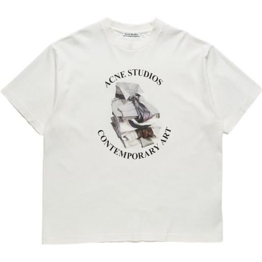 Acne Studios t-shirt con stampa - toni neutri