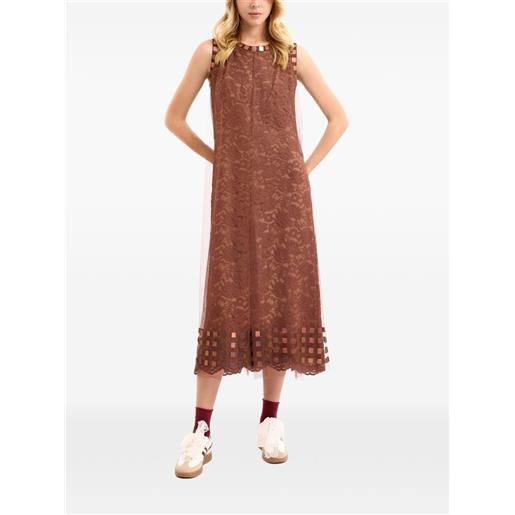 Gemy Maalouf abito midi - marrone