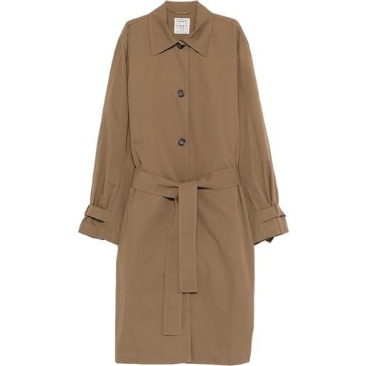 TOTEME trench con cintura - marrone