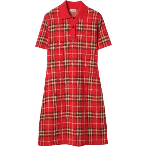 Burberry chemisier a quadri - rosso