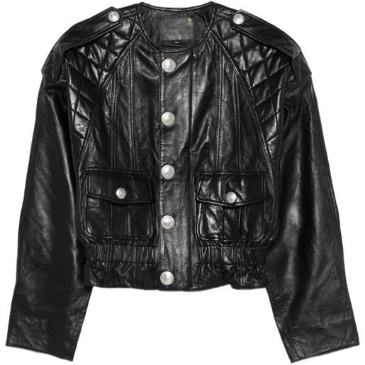 R13 giacca trapuntata - nero