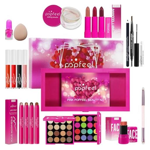 Teorema Trousse Make Up Per Bambine – Forma Di Cupcake A 2 Livelli – Con Ombretti, Lucidalabbra E Pennelli – Cofanetto Beauty Giocattolo