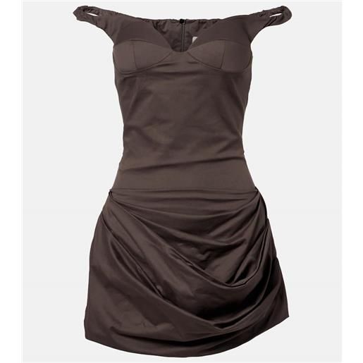 Magda Butrym abito corto in misto cotone