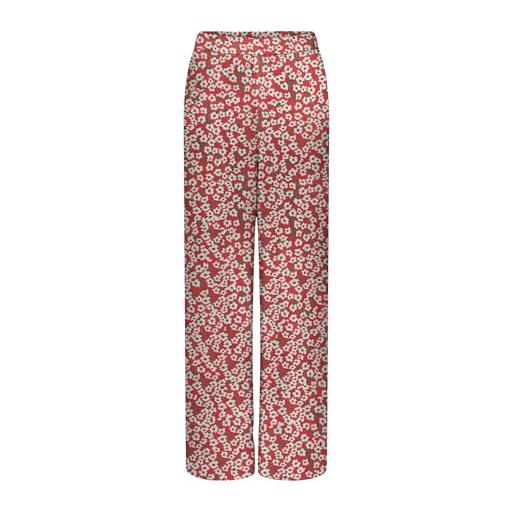 Jdy star sezen life mw wide pant wvn dia, rosso - mars red, 44w x 32l