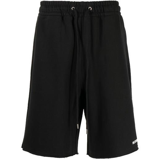 We11done bermuda con stampa - nero