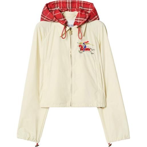 Burberry giacca con cappuccio rimovibile - toni neutri