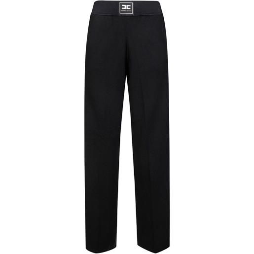 Elisabetta Franchi pantaloni con bottoni - nero