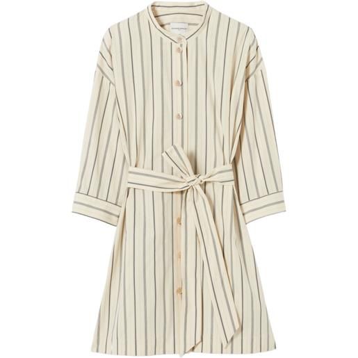 Claudie Pierlot abito corto a righe - toni neutri