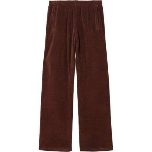 RE/DONE pantaloni sportivi the terry - marrone