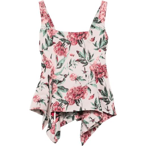 Marques'Almeida corsetto con peplum - rosa